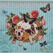 Serwetka decoupage firmy AMBIENTE psy 33x33cm